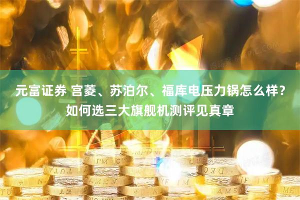 元富证券 宫菱、苏泊尔、福库电压力锅怎么样？如何选三大旗舰机测评见真章